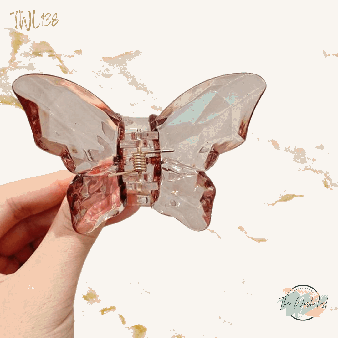 Butterfly Style Lightweight Plastic Hair Clip