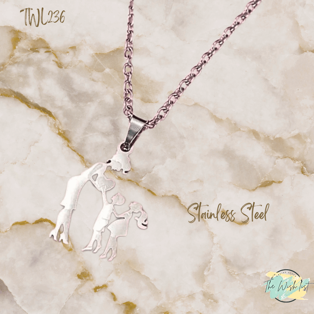 Assorted Mother & Children pendants/ Necklace - Stainless Steel