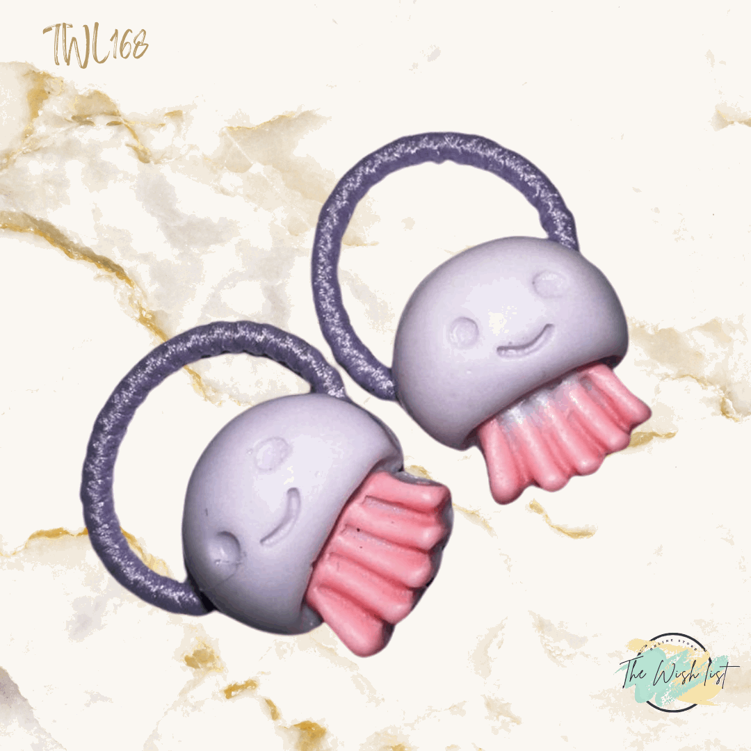 Character Hair Tie sets of 2 Pairs For Girls