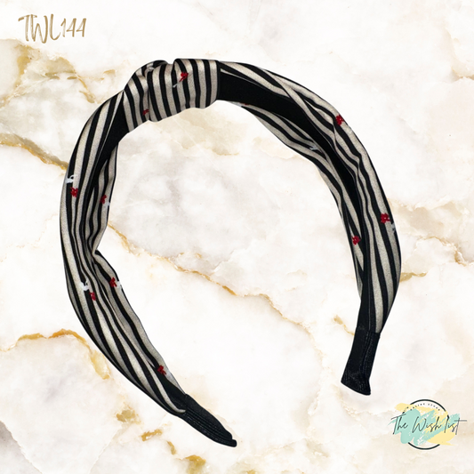 Striped Fabric With Knot Headband