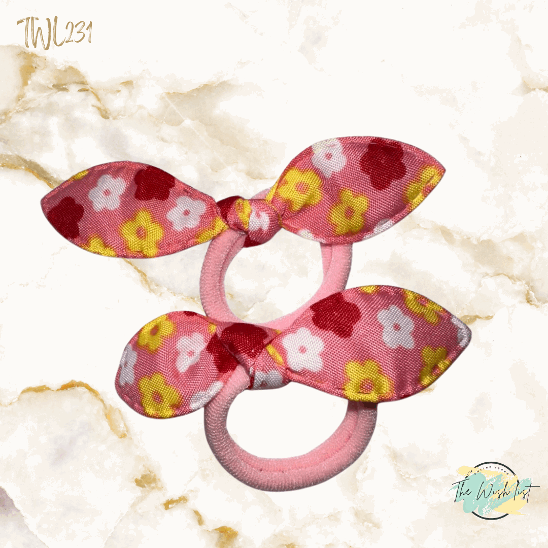 2Pce/ 3Pce Cute Rabbit Ears Hair tie