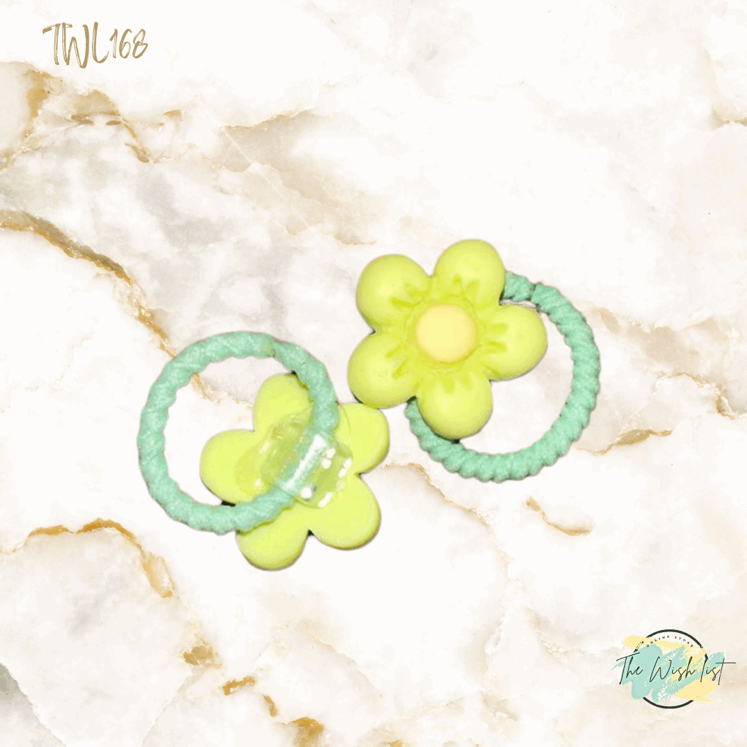 Character Hair Tie sets of 2 Pairs For Girls