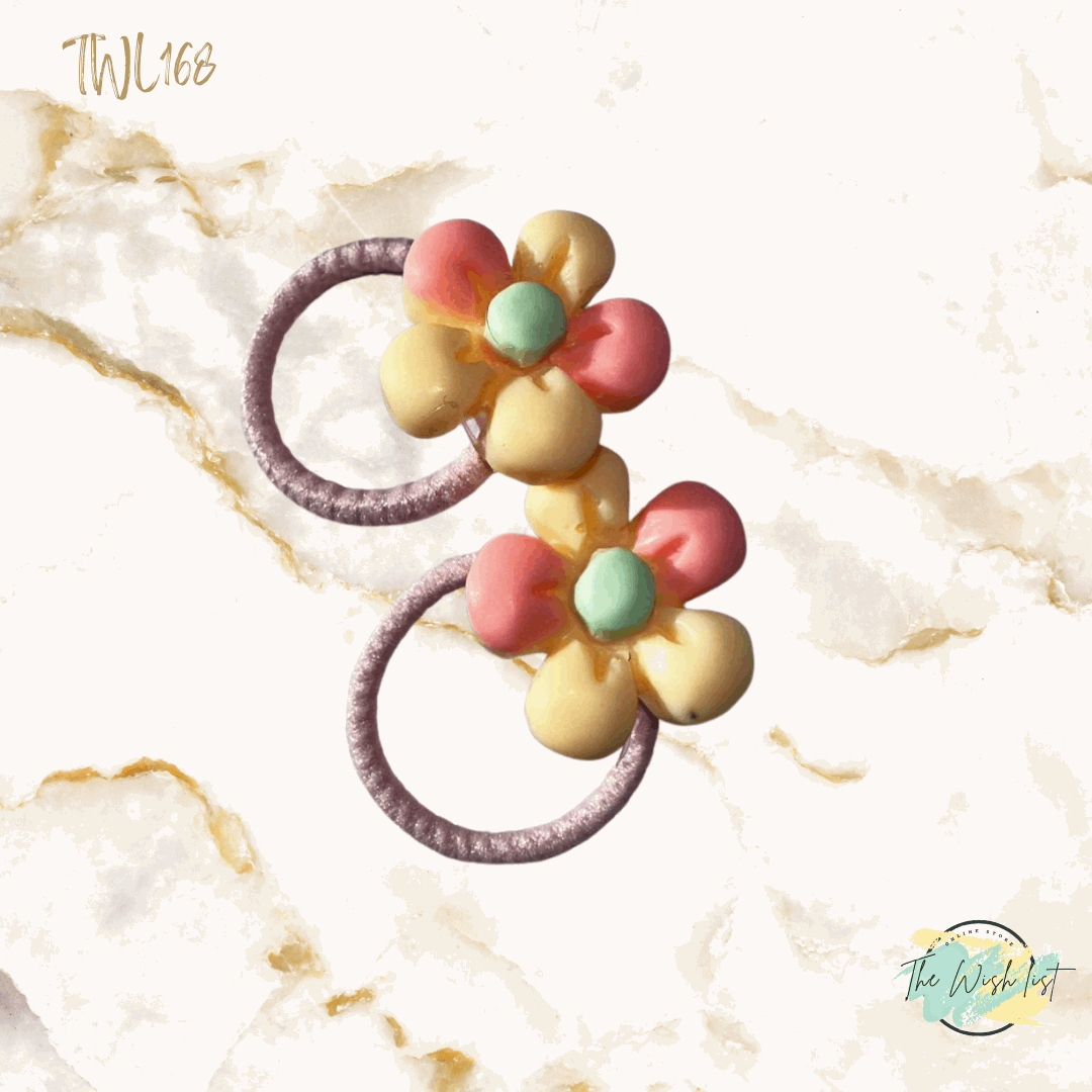 Character Hair Tie sets of 2 Pairs For Girls