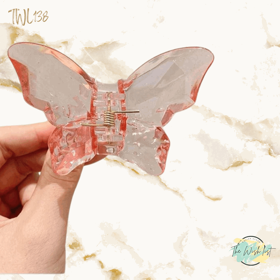 Butterfly Style Lightweight Plastic Hair Clip