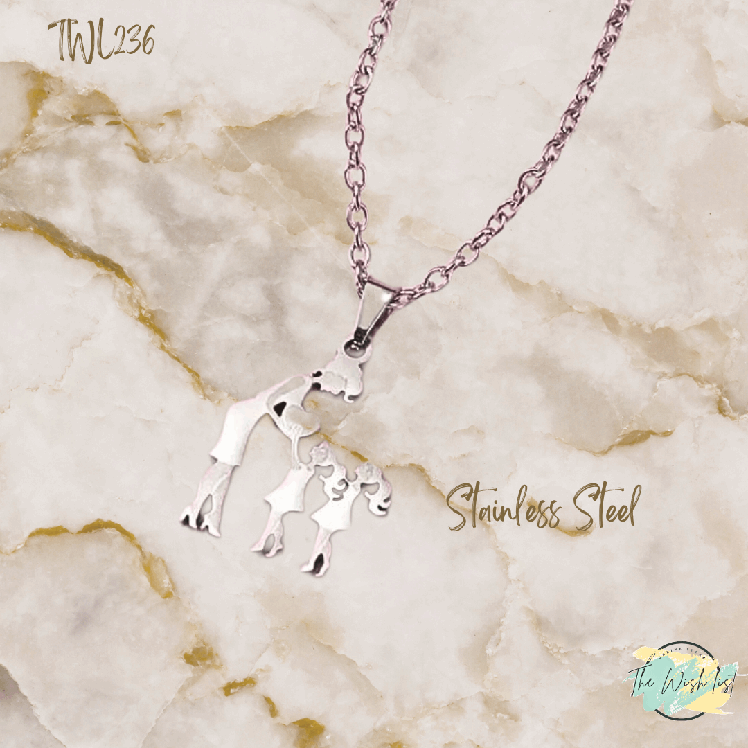 Assorted Mother & Children pendants/ Necklace - Stainless Steel