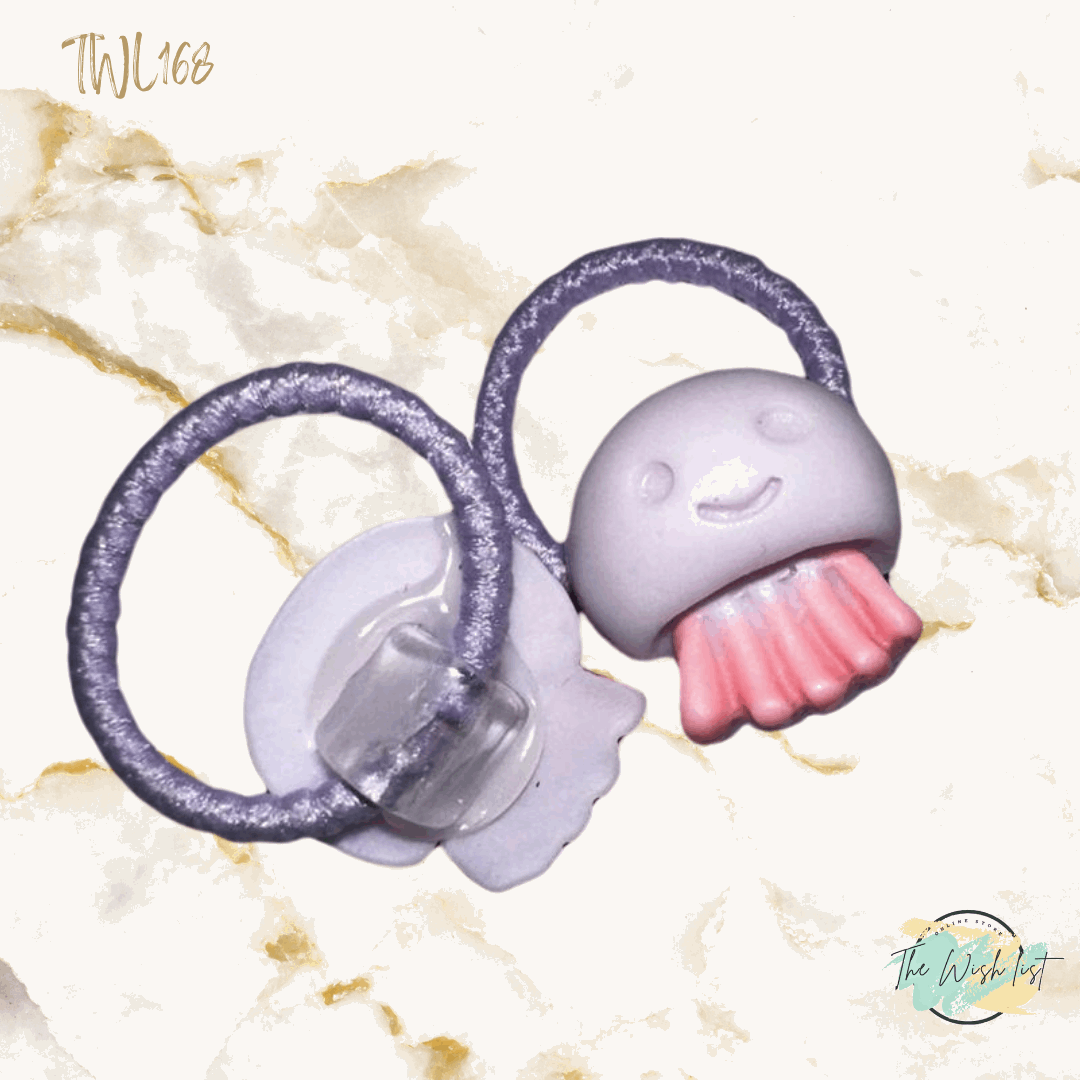 Character Hair Tie sets of 2 Pairs For Girls