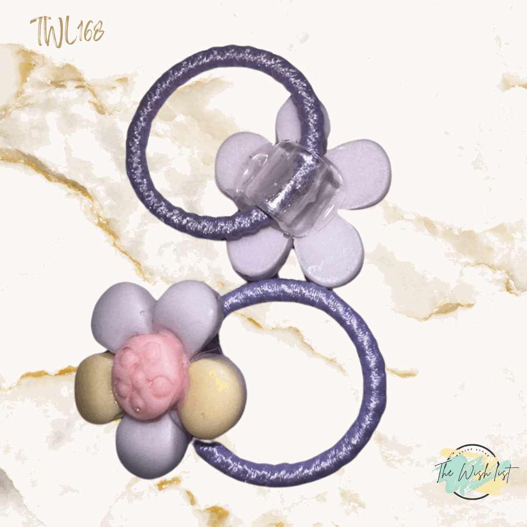 Character Hair Tie sets of 2 Pairs For Girls