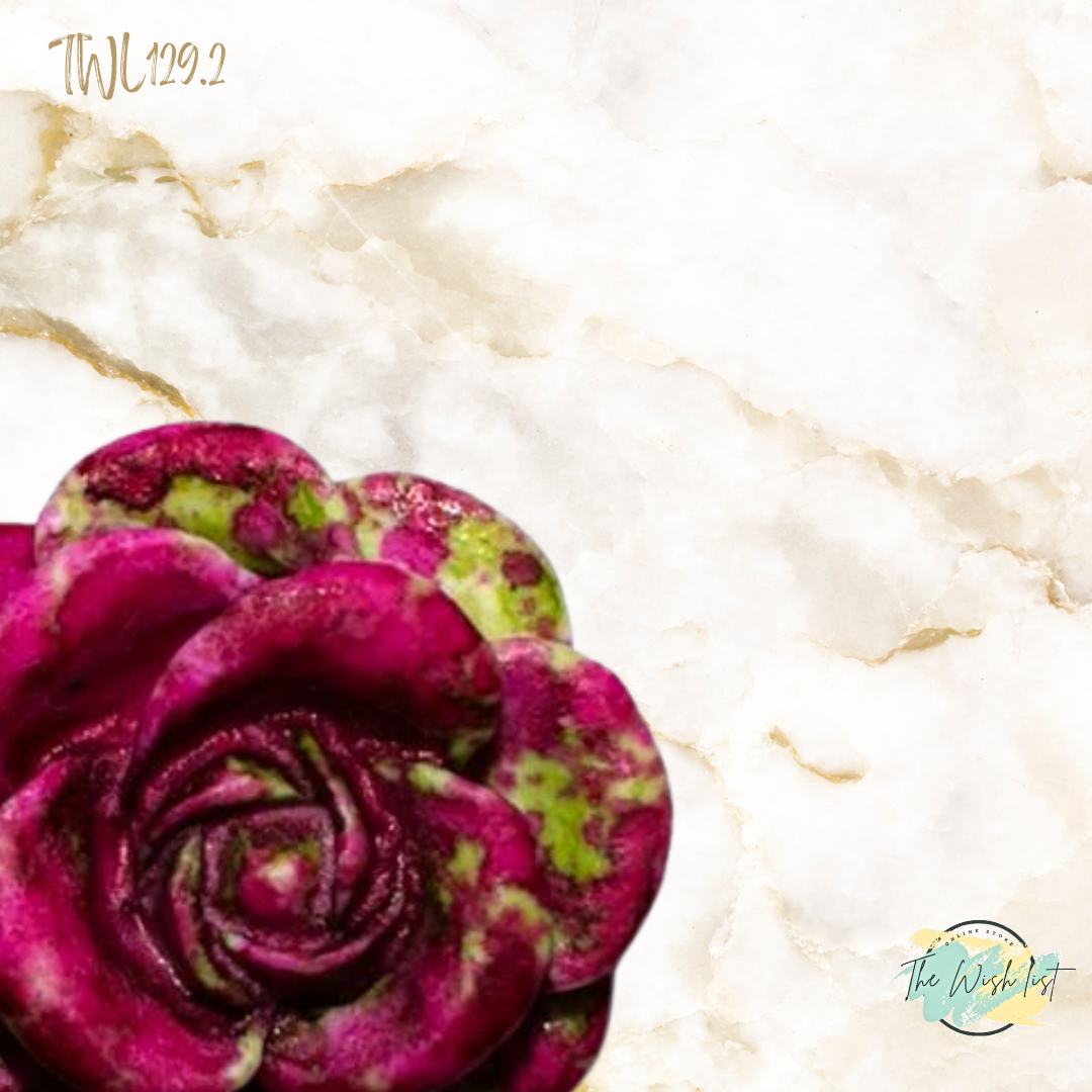 Women's Fashionable, Random Flower Shaped Polyresin - Effect Earrings