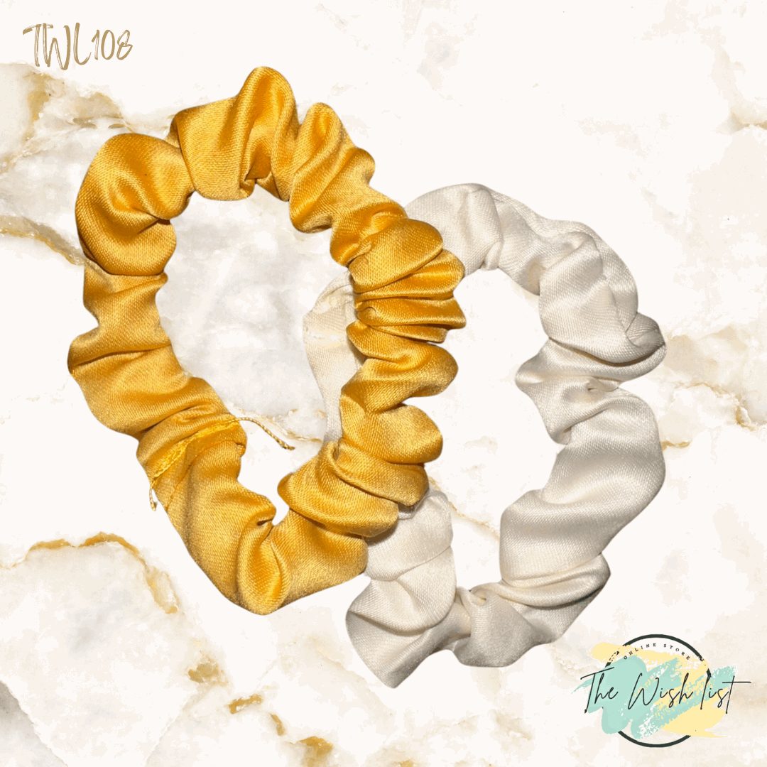 2pcs Solid Vibrant colors Scrunchie Casual For Daily Use