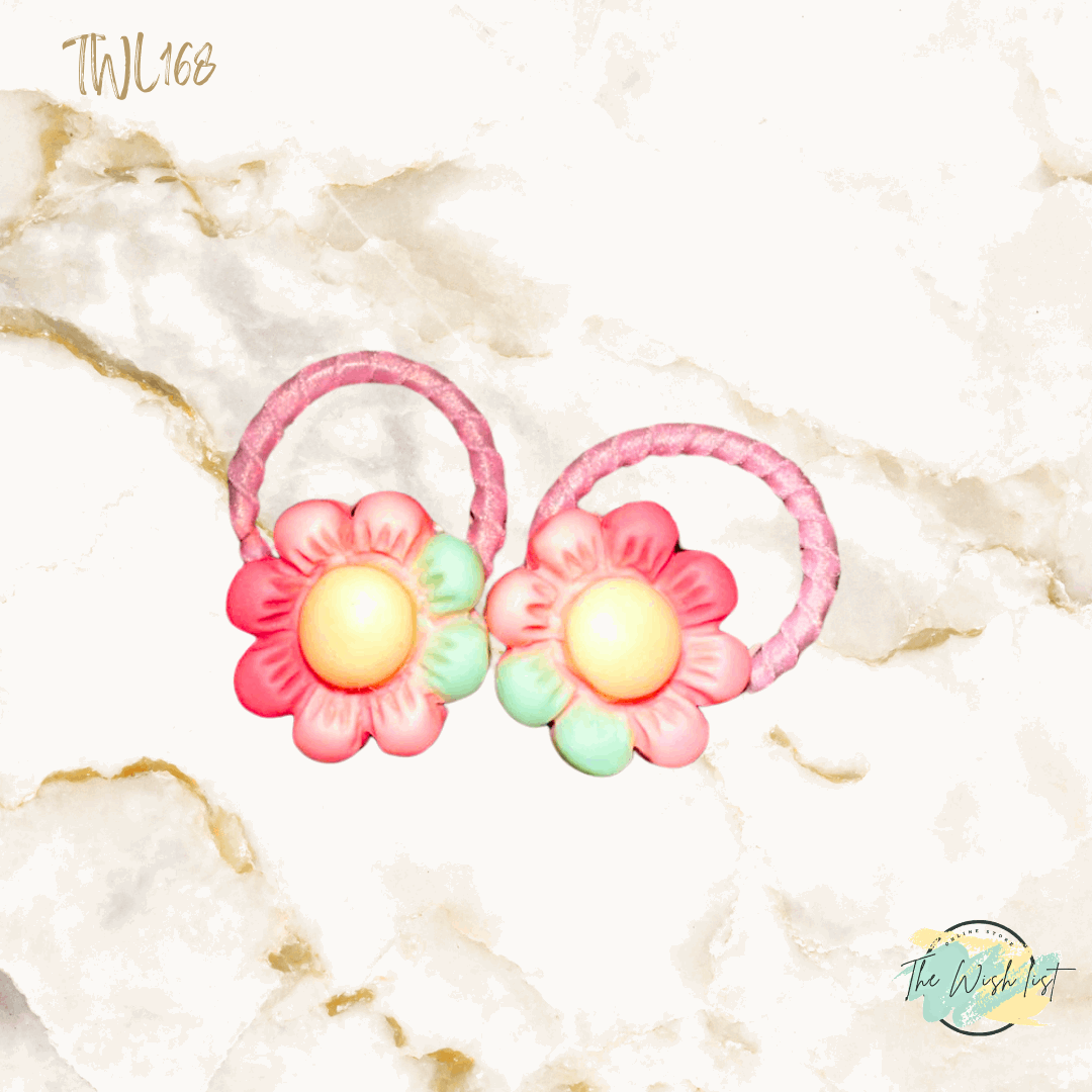 Character Hair Tie sets of 2 Pairs For Girls