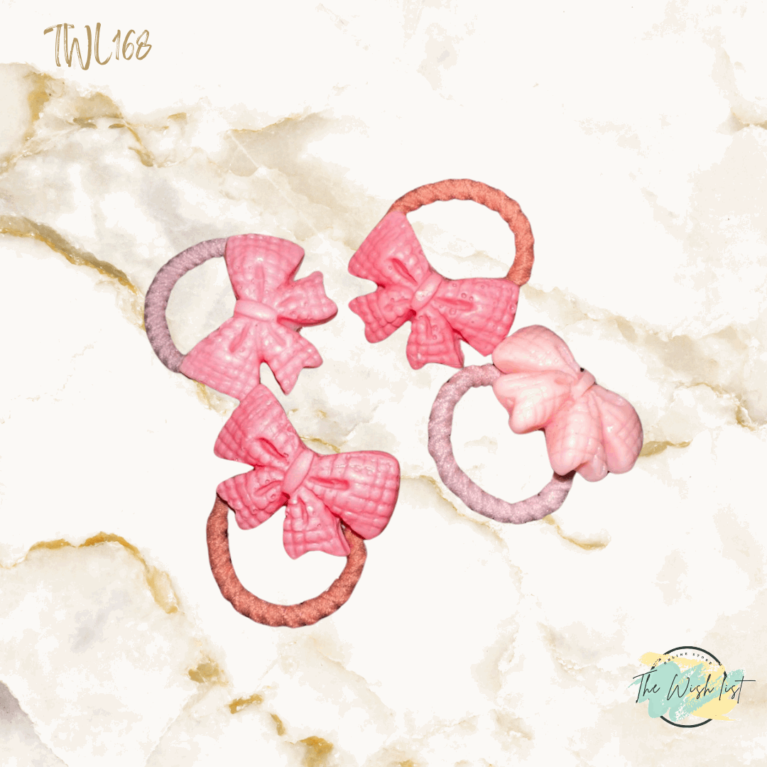 Character Hair Tie sets of 2 Pairs For Girls