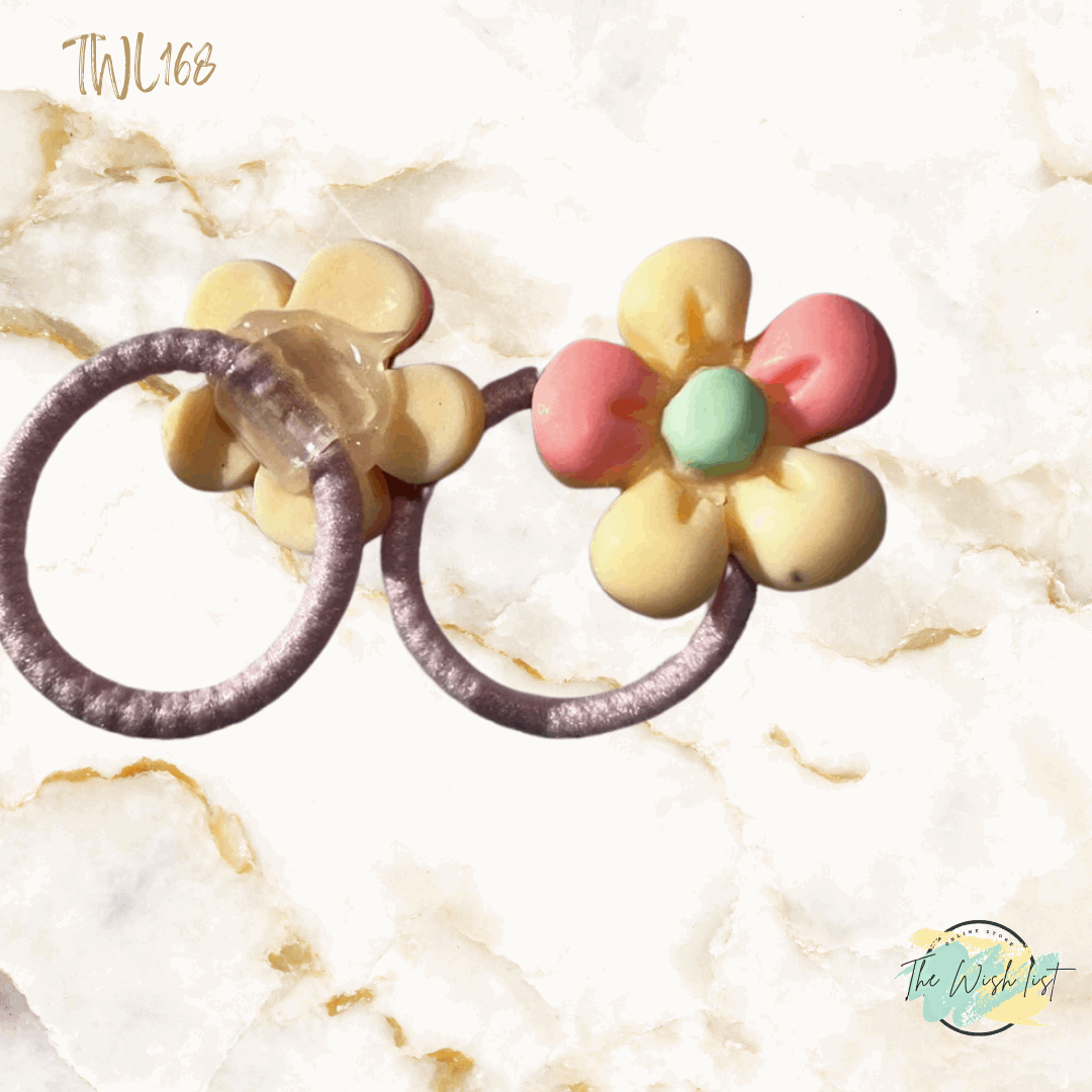 Character Hair Tie sets of 2 Pairs For Girls