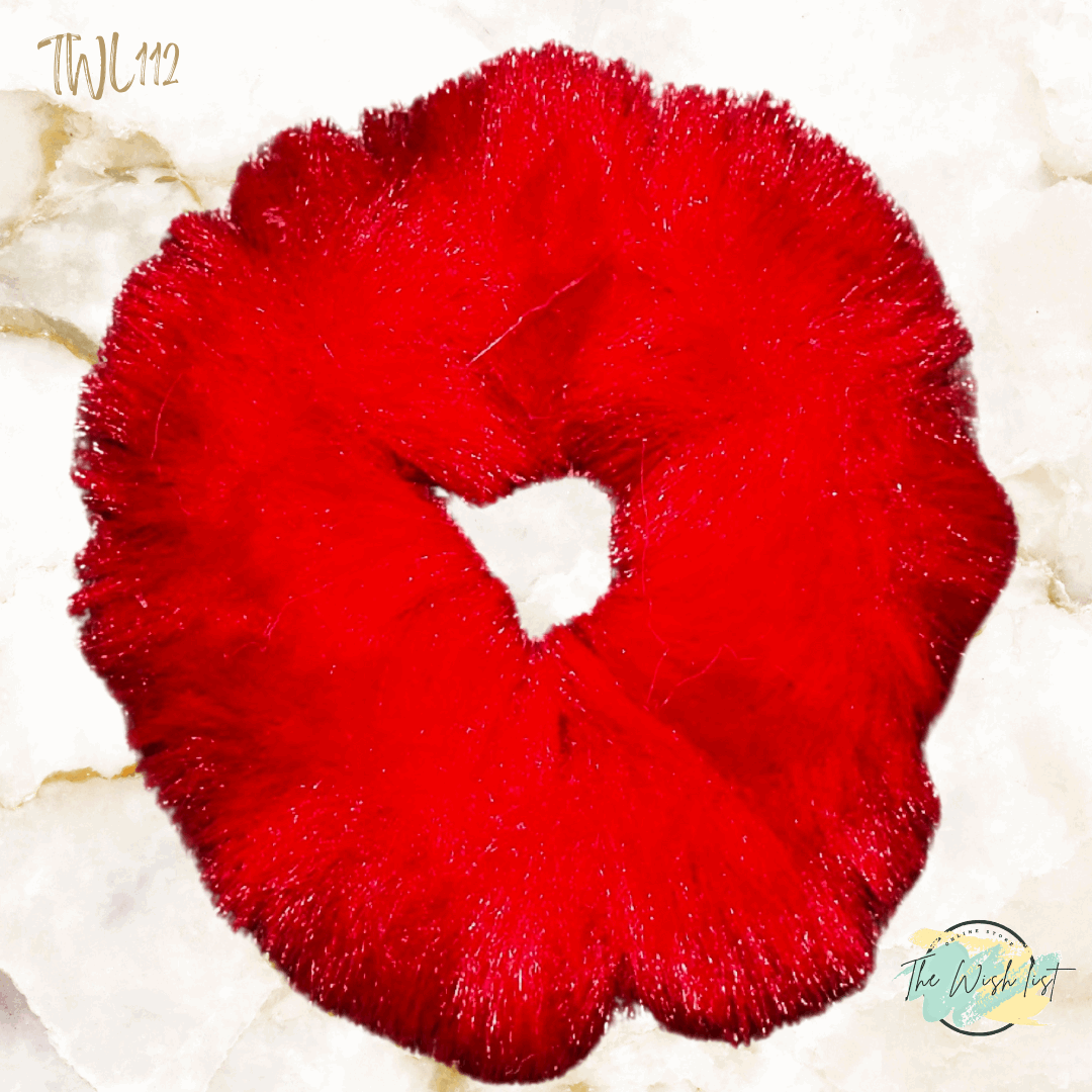 Colorful Plush Hair Tie, Elastic Hair Bands