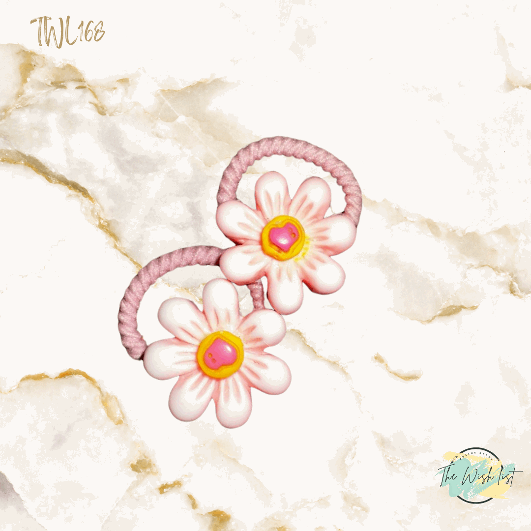 Character Hair Tie sets of 2 Pairs For Girls