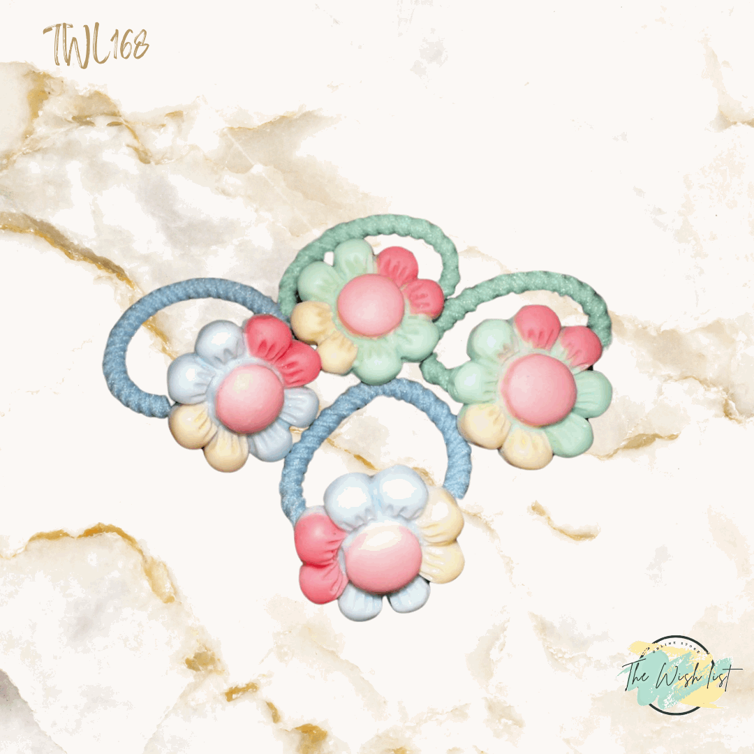 Character Hair Tie sets of 2 Pairs For Girls