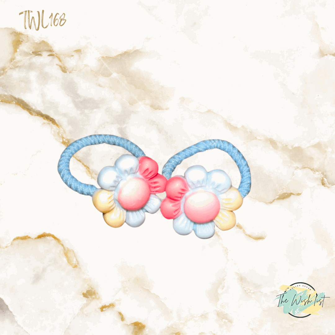 Character Hair Tie sets of 2 Pairs For Girls