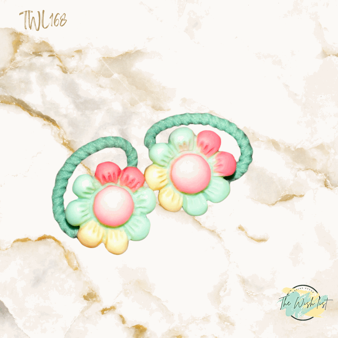 Character Hair Tie sets of 2 Pairs For Girls