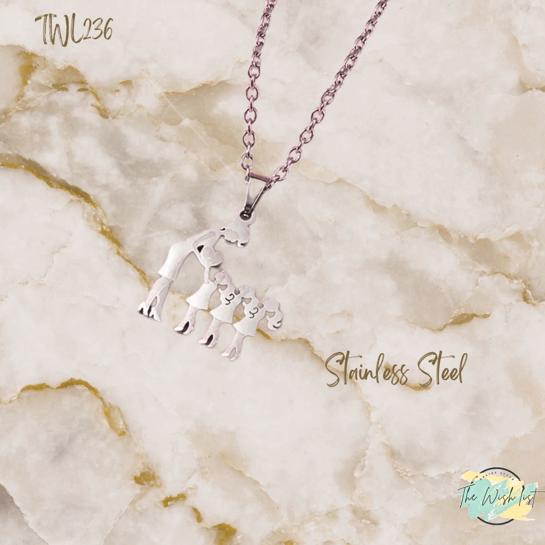 Assorted Mother & Children pendants/ Necklace - Stainless Steel