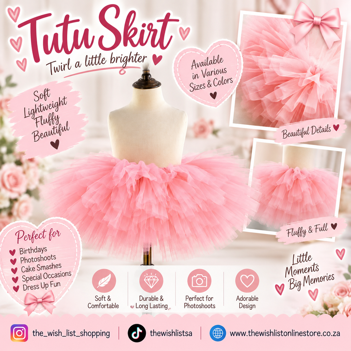 Newborn Baby Girls' Tulle Skirt And Headband Set baby Shower Gift - 2Pcs - Peach