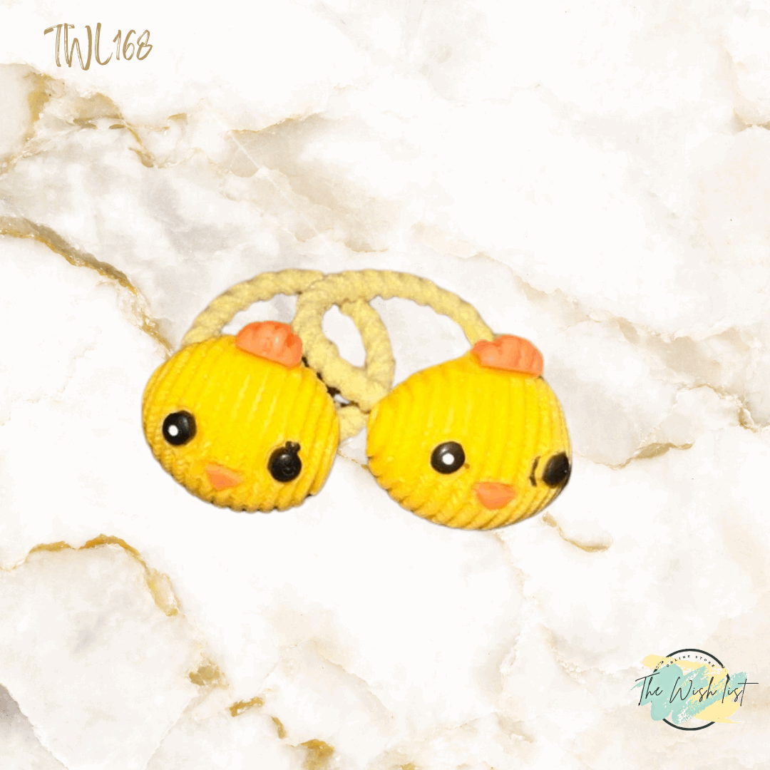 Character Hair Tie sets of 2 Pairs For Girls