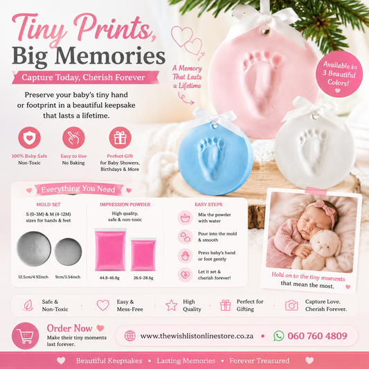 Baby hand mold - Assorted colors and sizes