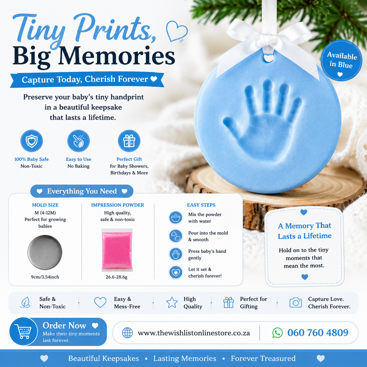 Baby hand mold - Assorted colors and sizes