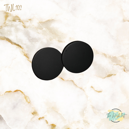 Round Stud Earrings